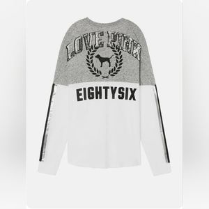 RARE Vs pink medium bling long sleeve top